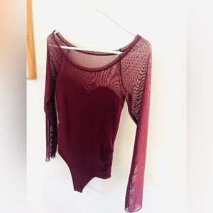 Abercrombie Maroon Bodysuit